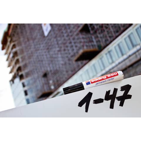 Marcatore permanente edding 850 punta scalpello 5-15 mm nero E-850 001